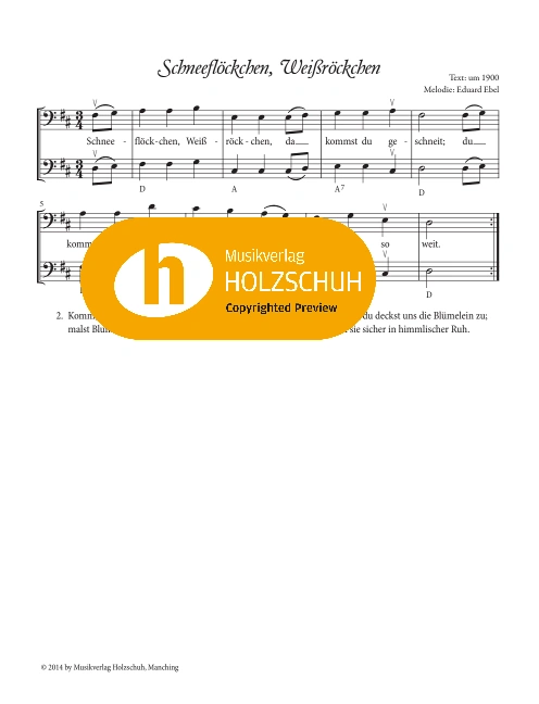 Schneeflöckchen, Weißröckchen